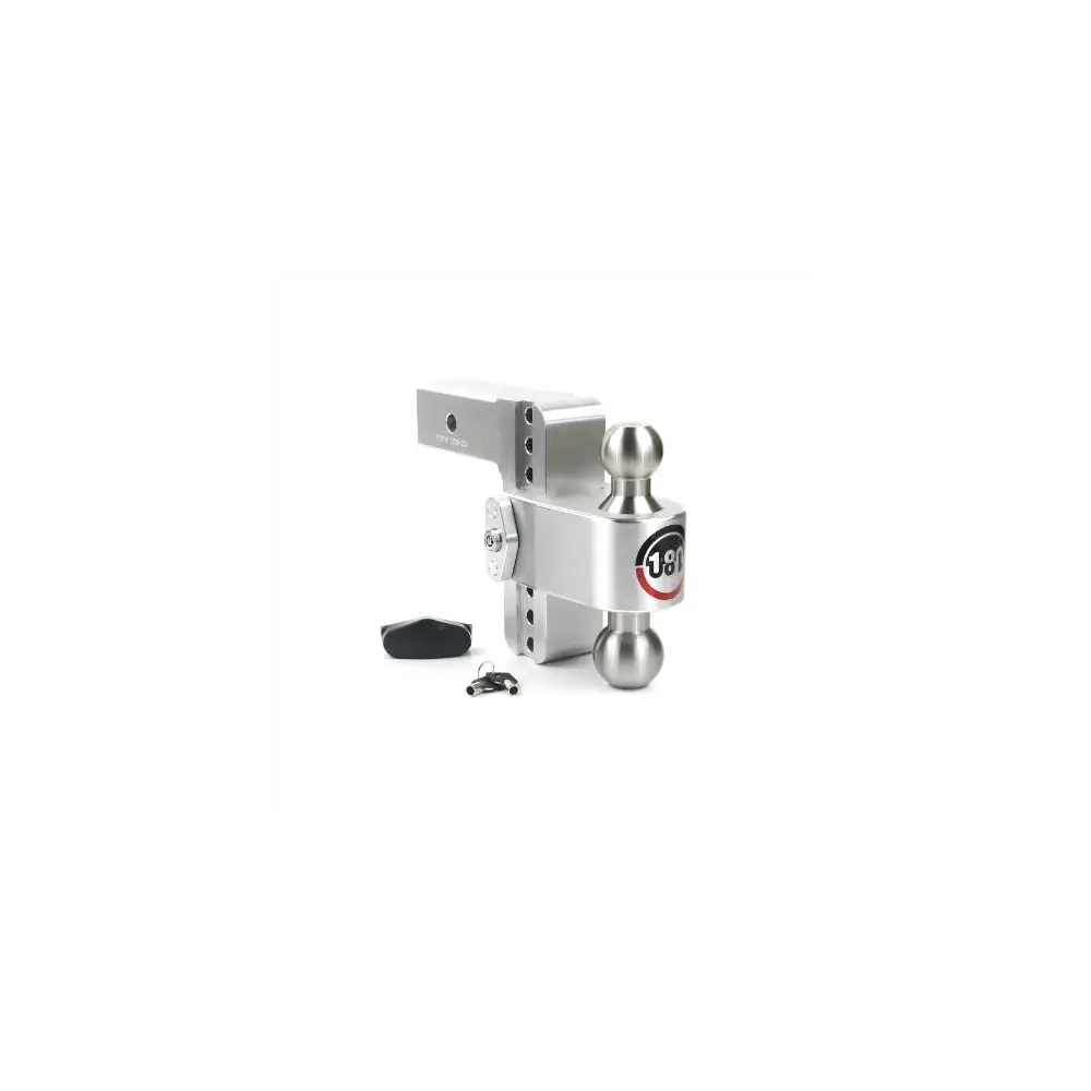 180 Degree Drop Hitch w/ Combo Ball - 6" Drop for 2.5" Shank- 18.5K Cap - WEILTB6-2.5